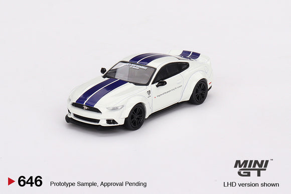 Ford Mustang GT LB-Works (LHD) (White) - MINI GT - 1:64