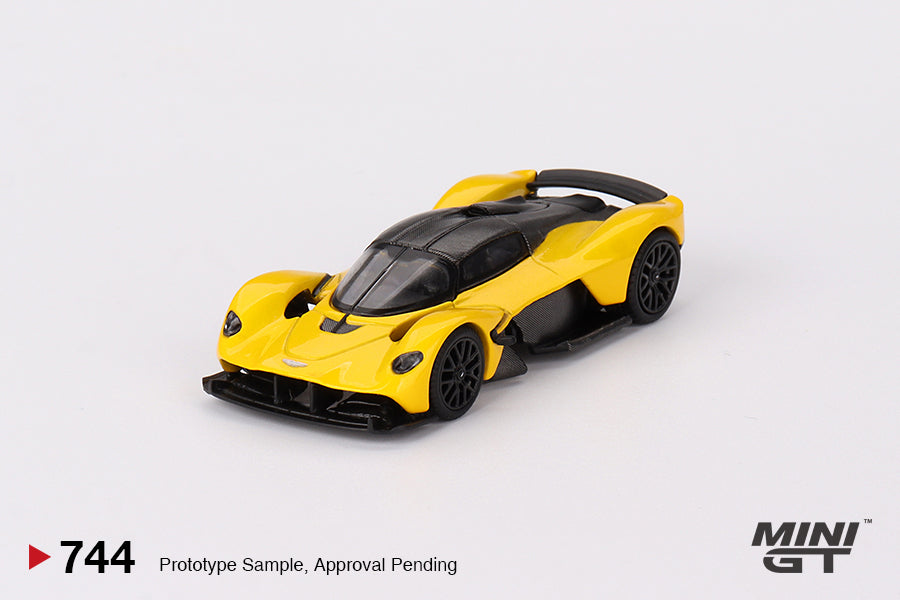 Aston Martin Valkyrie (LHD) (Sunburst Yellow) - MINI GT - 1:64