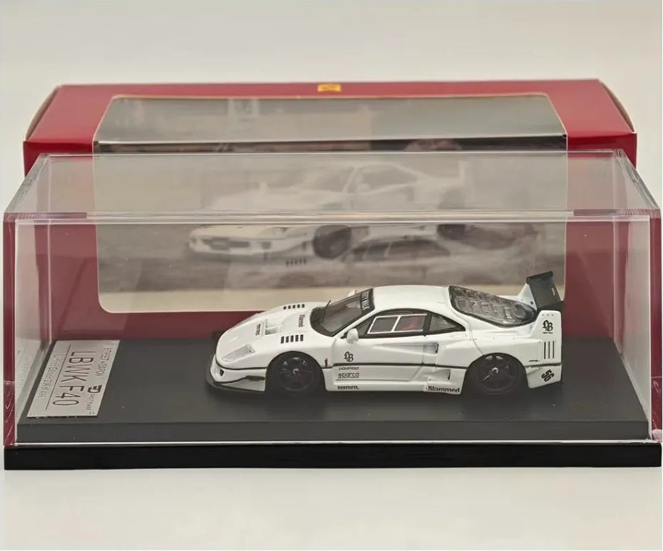 Ferrari F40 LBWK (White) - Street Warrior - 1:64 – Modelcars Passion