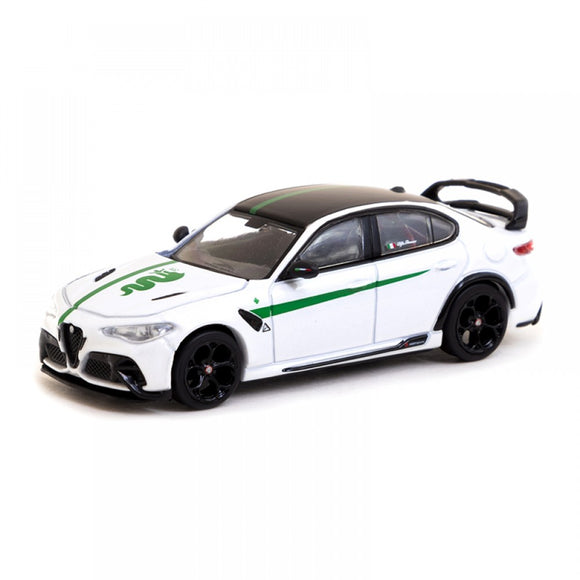 Alfa Romeo Giulia GTAm (White/Green) - Tarmac Works - 1:64