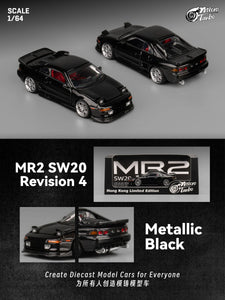 Toyota MR2 SW20 Revision 4 (Metallic Black) - Micro Turbo - 1:64