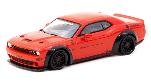 LB WORKS Dodge Challenger SRT Hellcat (Red) - Tarmac Works - 1:64