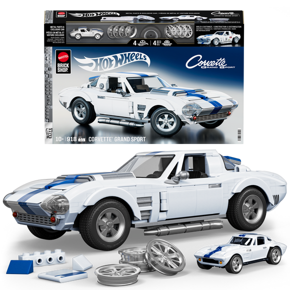 Chevrolet Corvette Grand Sport Mattel Brick Shop - Hotwheels - 1:16
