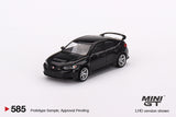 Honda Civic Type R 2023 with Advan GT Wheel (RHD) (Crystal Black Pearl) - MINI GT - 1:64