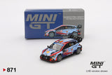 [Second Hand] Hyundai i20 N Rally1 Hybrid #11 2024 Rallye Monte-Carlo Winner - MINI GT - 1:64
