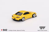 Nissan Silvia (S15) Rocket Bunny (RHD) (Bronze Yellow) - MINI GT - 1:64