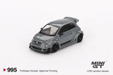 LB-WORKS x Abas Works Abarth 595 (LHD) (Grey) - MINI GT - 1:64