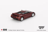 Bugatti EB110 GT (LHD) (Dark Red Metallic) - MINI GT - 1:64