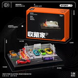 Japanese Style Parking Lot Miniature Scene - Black Box Diorama - 1:64 Modellauto 1/64