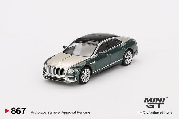 Bentley Flying Spur (LHD) (White Sand Verdant) - MINI GT - 1:64