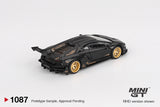 LB Works Lamborghini Aventador Limited Edition (Matte Black) (LHD) - MINI GT - 1:64 Modellauto 1/64