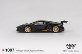 LB Works Lamborghini Aventador Limited Edition (Matte Black) (LHD) - MINI GT - 1:64 Modellauto 1/64