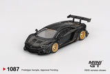 LB Works Lamborghini Aventador Limited Edition (Matte Black) (LHD) - MINI GT - 1:64 Modellauto 1/64