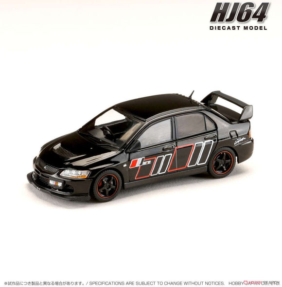 Mitsubishi Lancer GSR Evolution IX RALLIART (Black Mica) - HOBBY JAPAN - 1:64