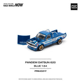 Datsun 620 Pandem (Blue) - Pop Race - 1:64 Modellauto 1/64