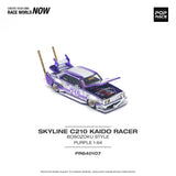 Nissan Skyline C210 Kaido Racer Bosozoku Style (Purple) - Pop Race - 1:64