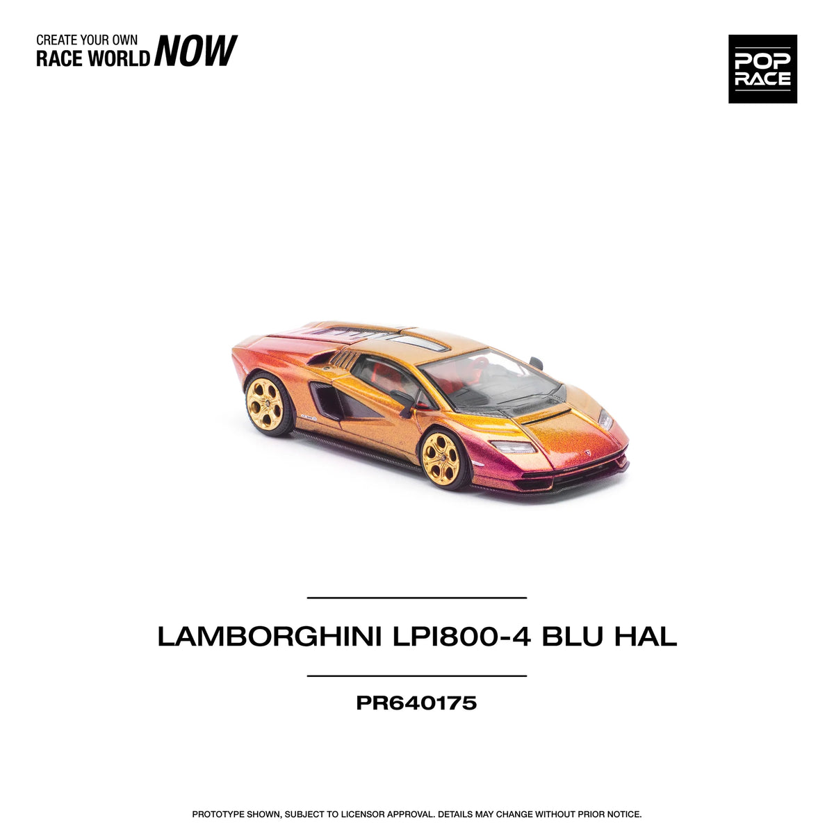 Lamborghini Countach LPI 800-4 (Blu Hal) - Pop Race - 1:64 – Modelcars ...