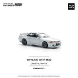 Nissan Skyline GT-R R32 (Crystal White) - Pop Race - 1:64
