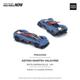 Aston Martin Valkyrie (Satin Marina Blue) - Pop Race - 1:64