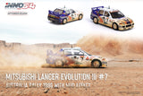 Mitsubishi Lancer Evolution III #7 Australia Rally 1996 with mud effect - INNO64 - 1:64