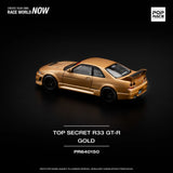 Nissan Skyline GT-R R33 Top Secret (Gold) - Pop Race - 1:64 Modellauto 1/64