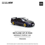 Nissan Skyline GT-R (R33) (Midnight Purple) - Pop Race - 1:64 Modellauto 1/64