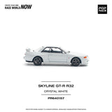 Nissan Skyline GT-R R32 (Crystal White) - Pop Race - 1:64