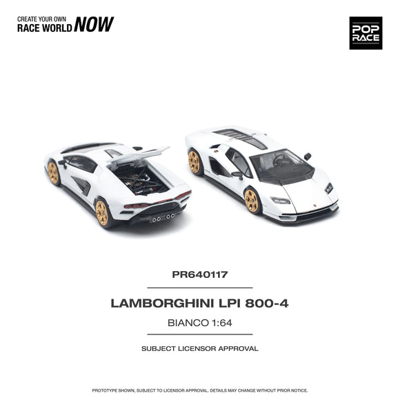 Lamborghini Countach LPI 800-4 (Bianco) - Pop Race - 1:64