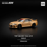 Nissan Skyline GT-R R33 Top Secret (Gold) - Pop Race - 1:64 Modellauto 1/64