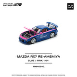 Mazda RX7 (FD) RE-Amemiya Widebody (Blue/Pink) - Pop Race - 1:64 Modellauto 1/64