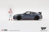 Nissan GT-R (R35) Nismo 2024 Tsukuba Production Car Lap Record with Matsuda Figure  - MINI GT - 1:64 Modellauto 1/64
