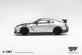 Nissan GT-R Nismo (R35) 2024 (LHD) (Silver) - MINI GT - 1:64 Modellauto 1/64