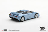 Bugatti EB110 GT Mondial de l'Automobile (LHD) (Azzurro Metallizzato) - MINI GT - 1:64 Modellauto 1/64