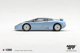 Bugatti EB110 GT Mondial de l'Automobile (LHD) (Azzurro Metallizzato) - MINI GT - 1:64 Modellauto 1/64