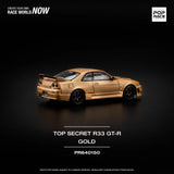 Nissan Skyline GT-R R33 Top Secret (Gold) - Pop Race - 1:64 Modellauto 1/64