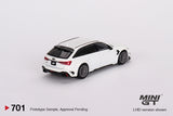 Audi ABT RS6-R (LHD) (Glacier White Metallic) - MINI GT - 1:64