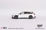 Audi ABT RS6-R (LHD) (Glacier White Metallic) - MINI GT - 1:64