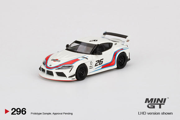 LB WORKS Toyota GR Supra Martini Racing (RHD) - MINI GT - 1:64