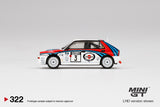Lancia Delta HF Integrale Evoluzione #3 1992 Rally 1000 Lakes Winner - MINI GT - 1:64