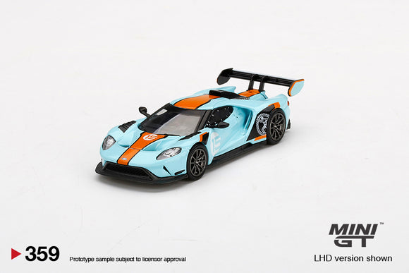 Ford GT Mk II #002 (Blue/Orange) (LHD) - MINI GT - 1:64