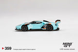 Ford GT Mk II #002 (Blue/Orange) (LHD) - MINI GT - 1:64
