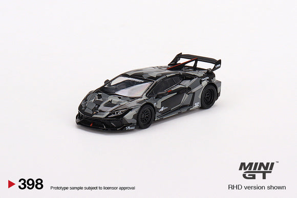 LB Works Lamborghini Huracan GT (LHD) (Digital Camouflage) - MINI GT - 1:64