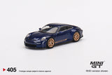 Porsche 911 (992) GT3 Touring (LHD) Gentian Blue - MINI GT - 1:64