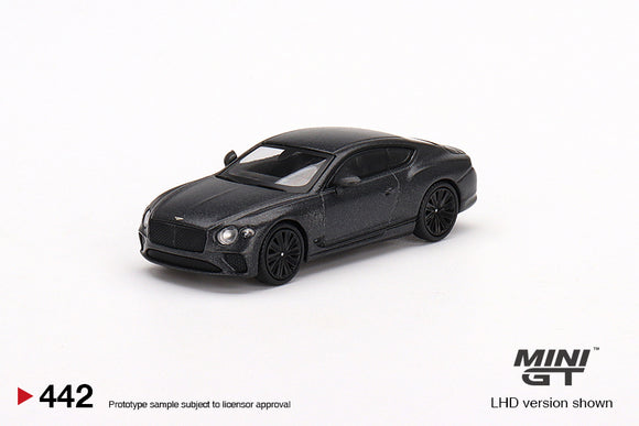 Bentley Continental GT Speed 2022 (RHD) Anthracite Satin - MINI GT - 1:64