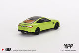 BMW M4 Competition (G82) (LHD) (Sao Paulo Yellow) - MINI GT - 1:64