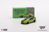 LB Works Ford Mustang (LHD) Grabber Lime - MINI GT - 1:64