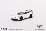 Porsche 911 (992) GT3 (LHD) (White) - MINI GT - 1:64