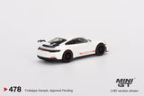 Porsche 911 (992) GT3 (LHD) (White) - MINI GT - 1:64