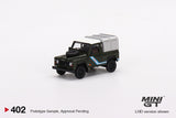 Land Rover Defender 90 Pickup (LHD) (Bronze Green) - MINI GT - 1:64