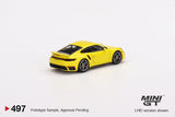 Porsche 911 Turbo S (992) LHD (Racing Yellow) - MINI GT - 1:64